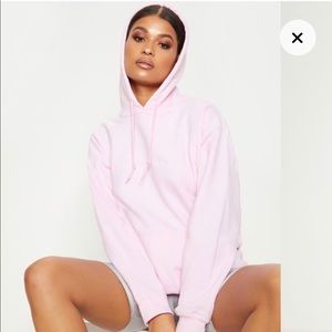 Pink oversized hoodie